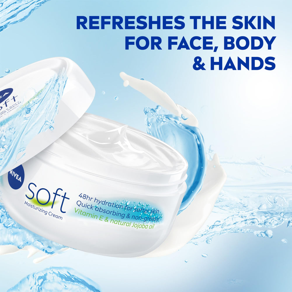 NIVEA Soft applied to hands for soft non-greasy touch