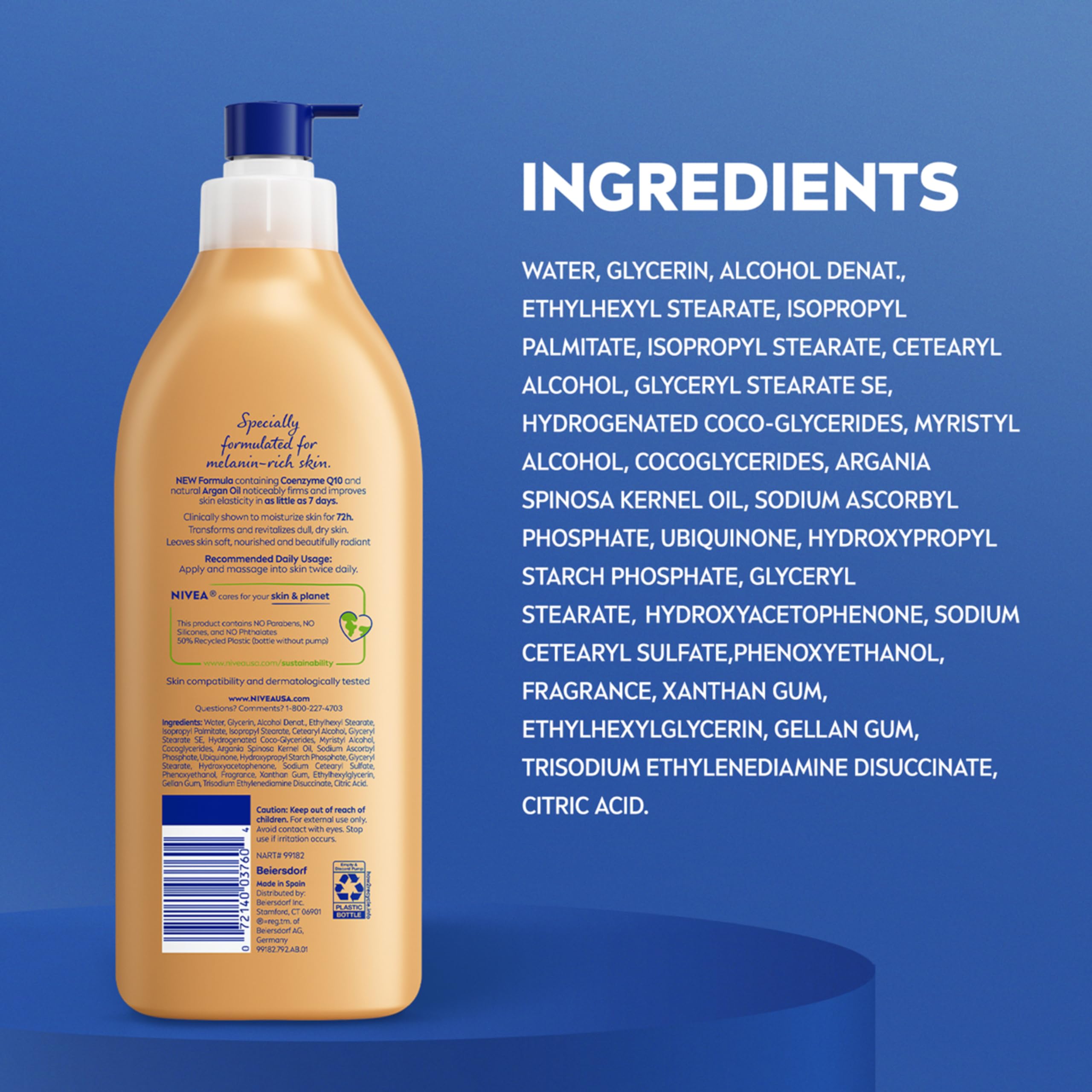 NIVEA Soft-skin close-up showing smooth, nourished look.