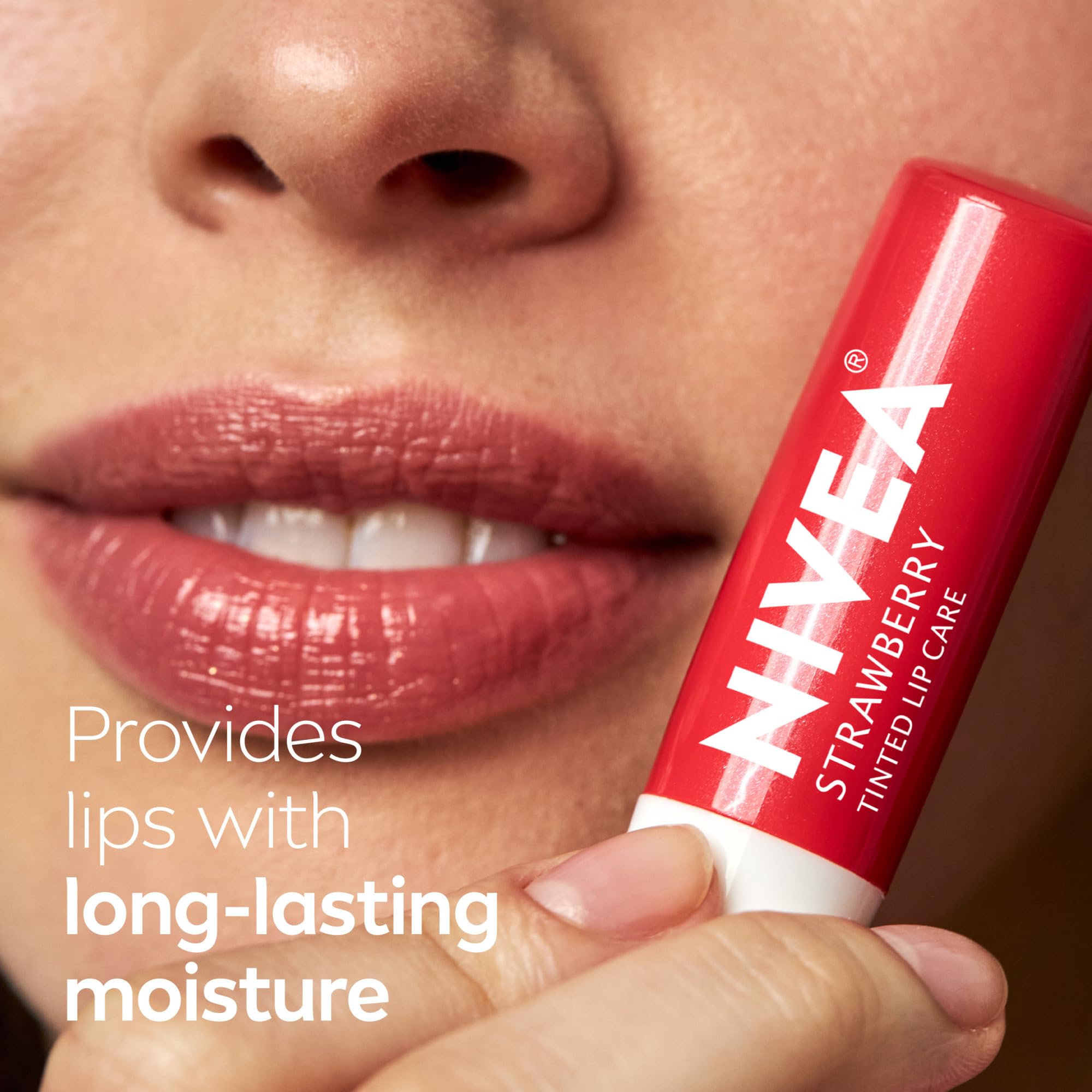 NIVEA lip care with nourishing oils and vitamins C and E for repair