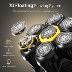 Ergonomic NIWUIO shaver with anti-slip grip for comfortable control.