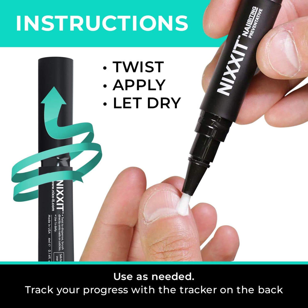 NIXXIT easy-to-apply brush-on application with no glossy residue.