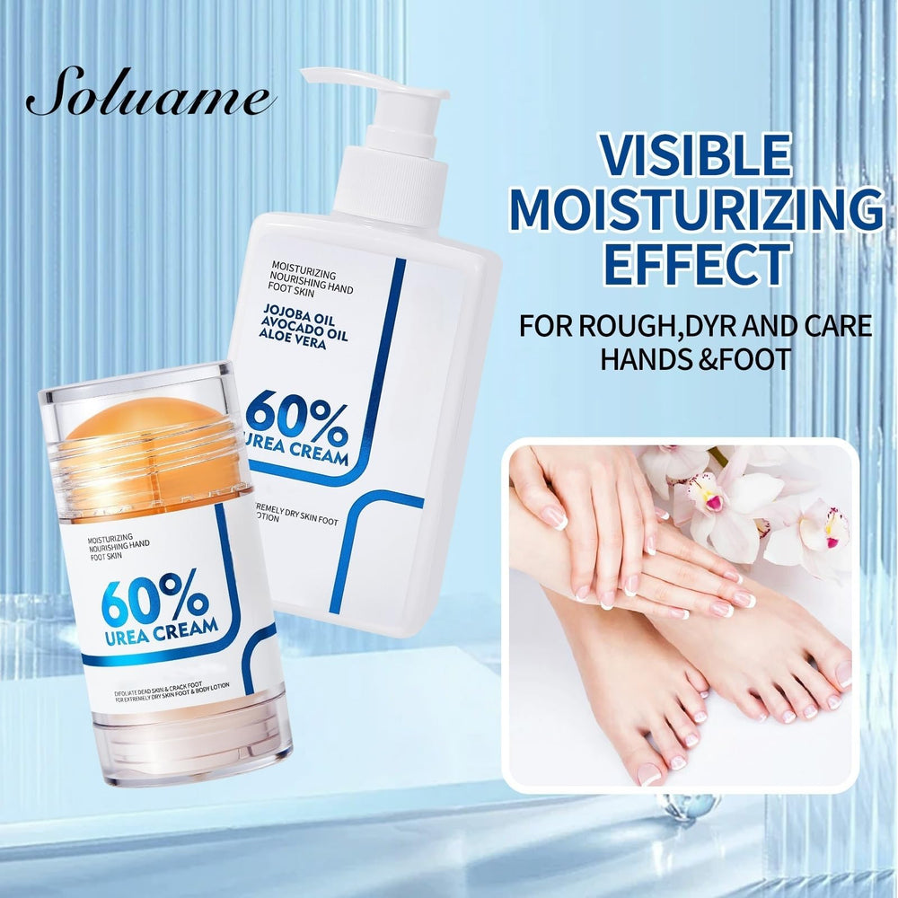NIZENTA Urea Cream foot cream stick shown for rough feet with fast absorption.