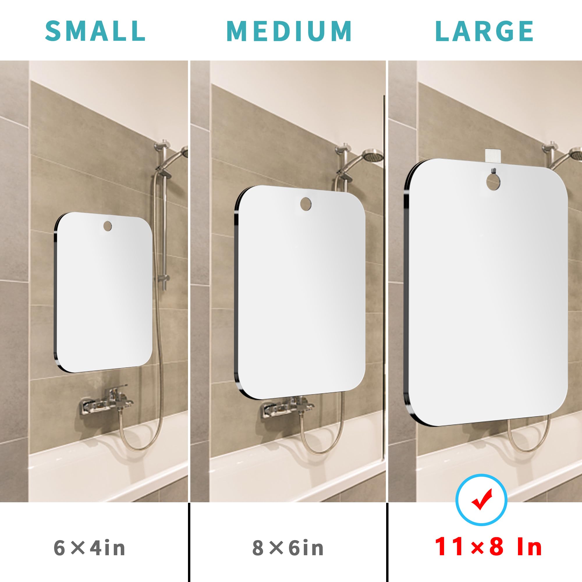 NKJVE acrylic mirror is shatterproof and travel-friendly