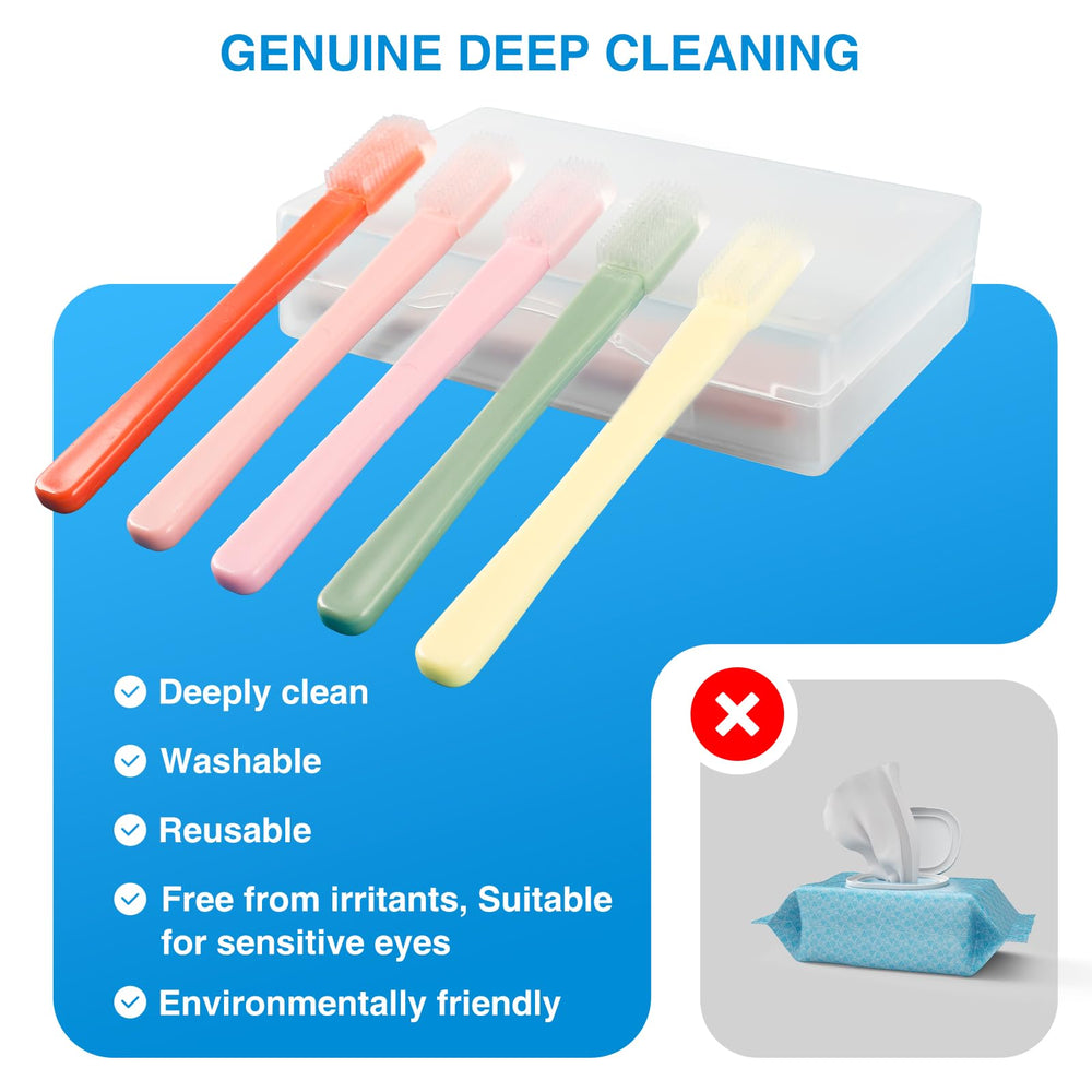 NKQ Eyelid Brush for blepharitis and MGD symptom support with gentle cleansing.