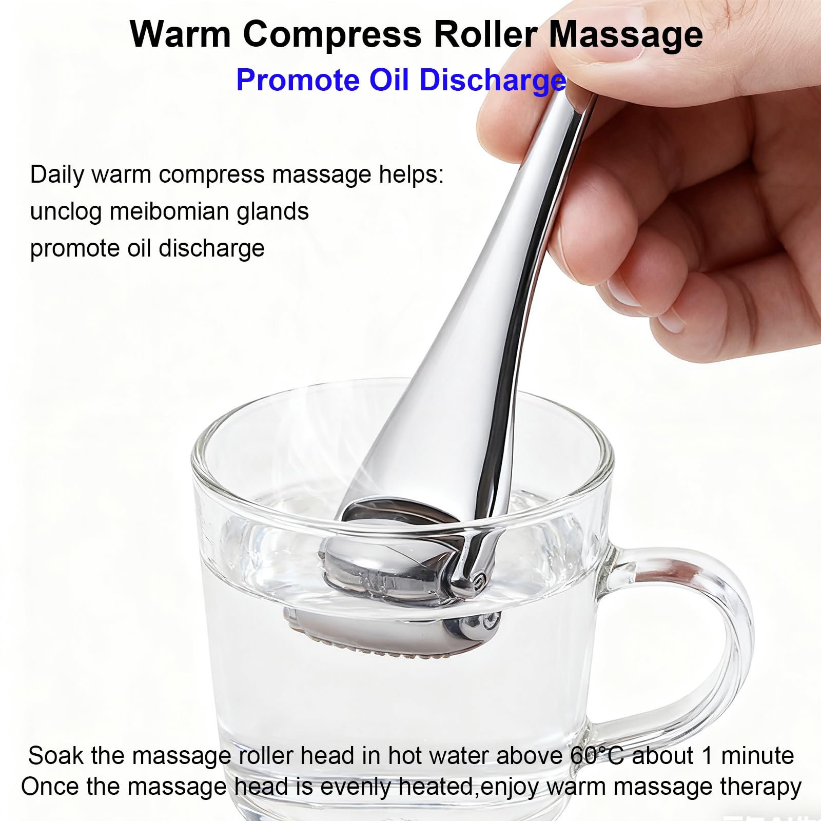 NKQ Travel-friendly eye roller fits in purse, enabling on-the-go comfort