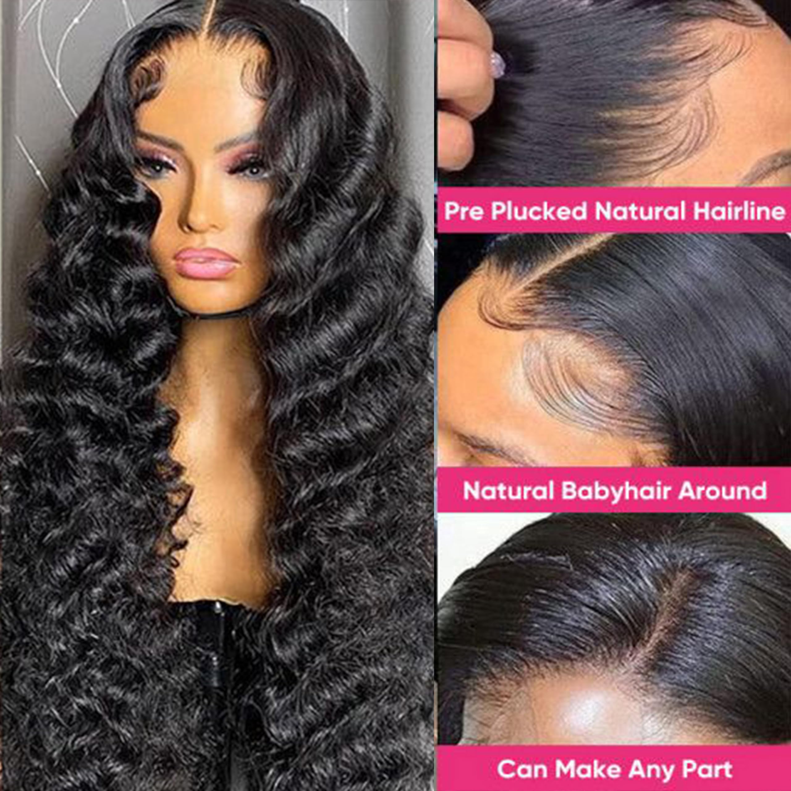 NKTU Pre-plucked baby hair detail enables a natural hairline and styling options.