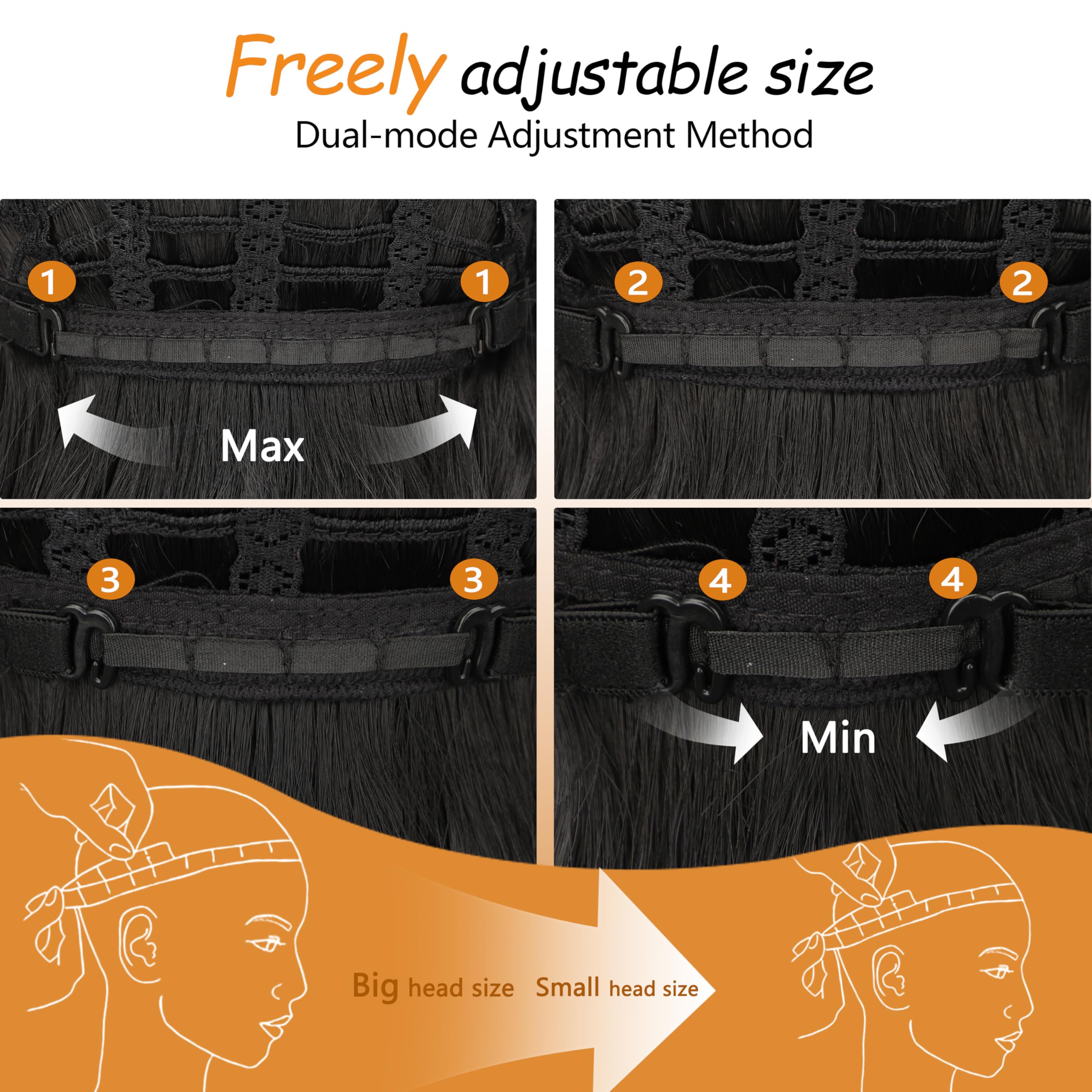 Nnzes Black Wavy Wig with Bangs party-look elevates evening ensembles.
