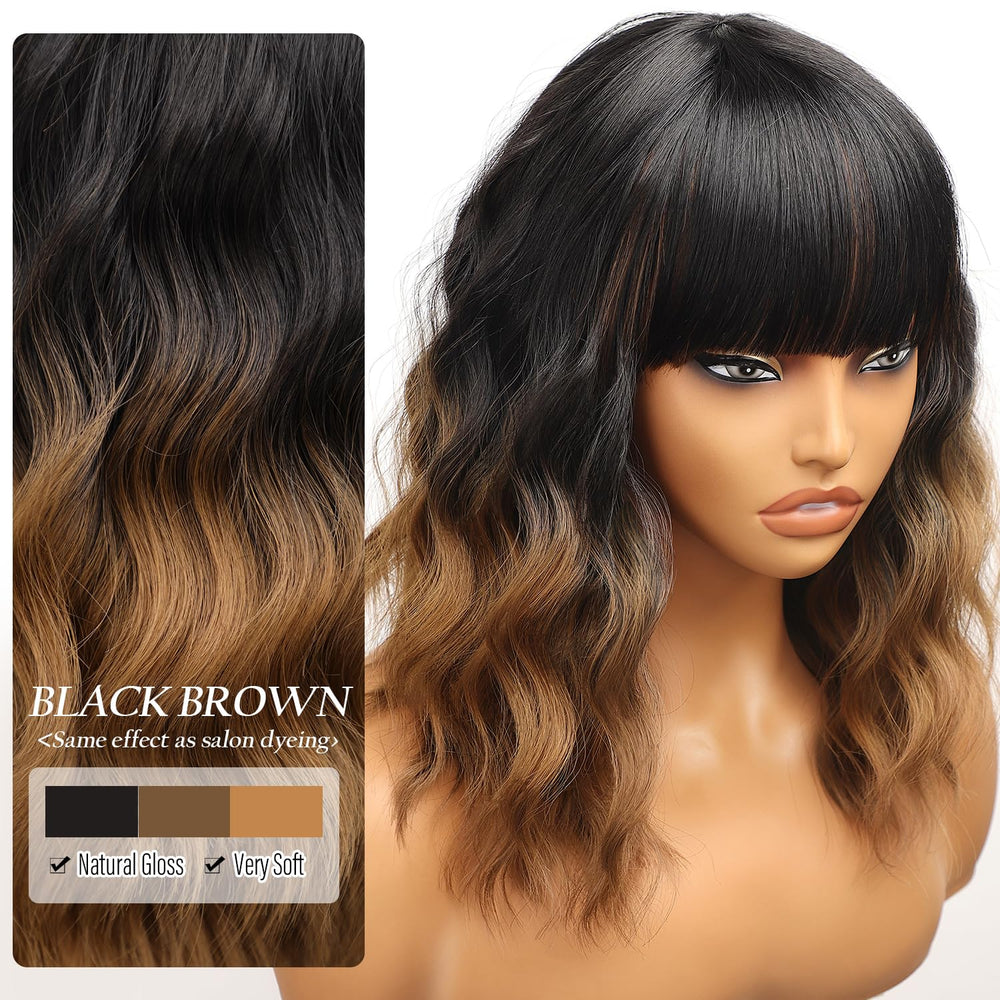 Nnzes brunette to brown curly wig adds versatile style without salon visits.