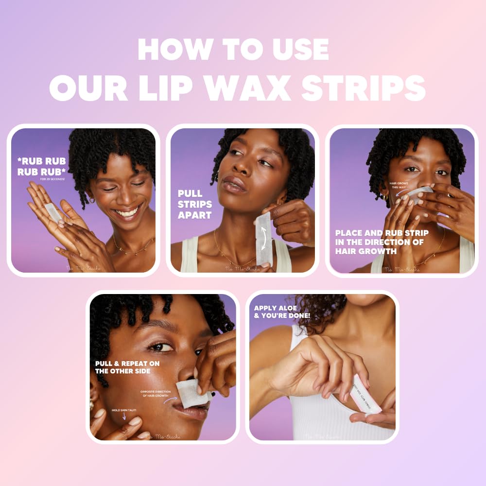 No Mo-Stache vegan cruelty-free label on lip wax strips