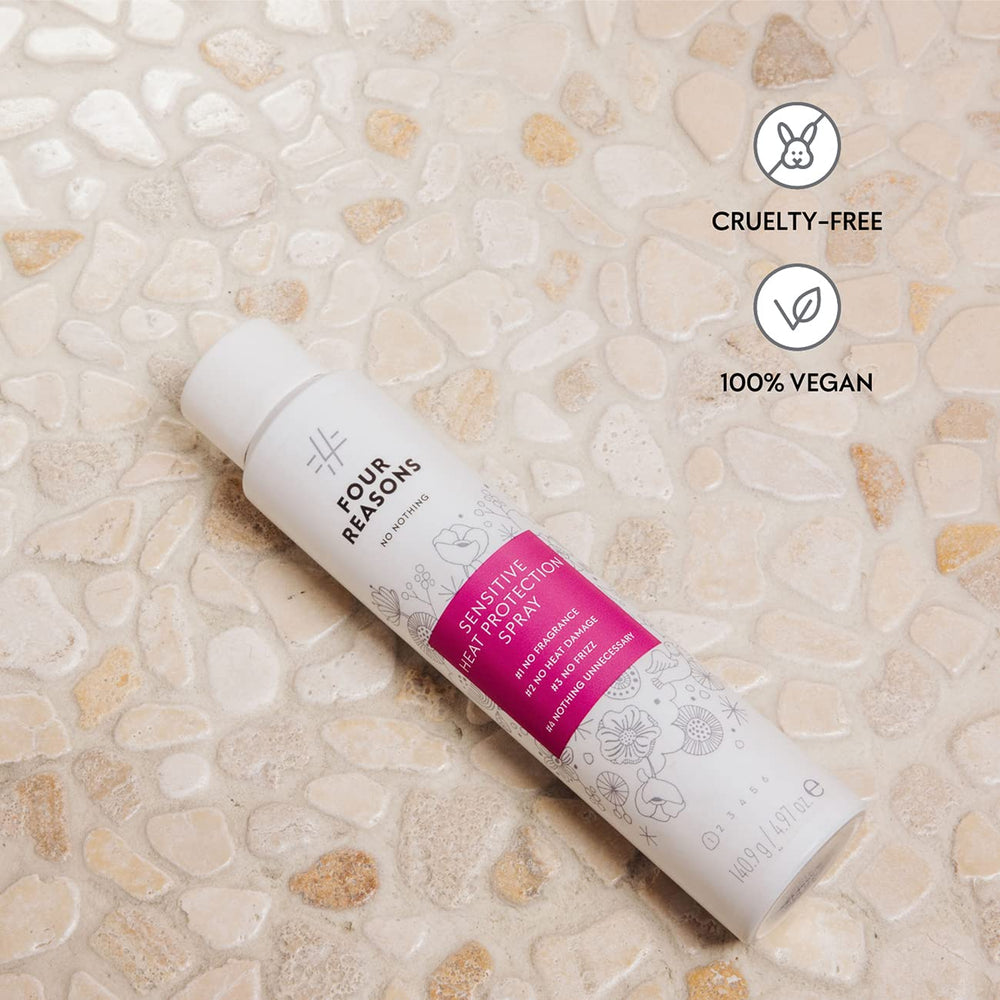 No Nothing heat protectant spray adds salon-worthy shine after styling.