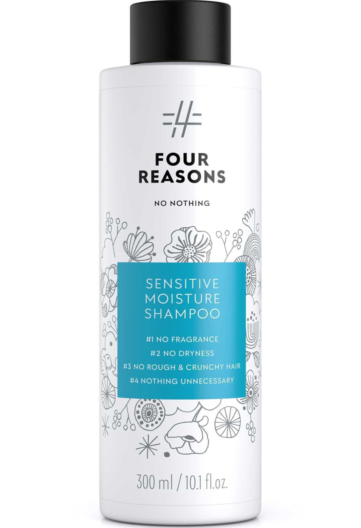 No Nothing Moisturizing Shampoo fragrance-free bottle highlighting gentle cleansing for sensitive scalps