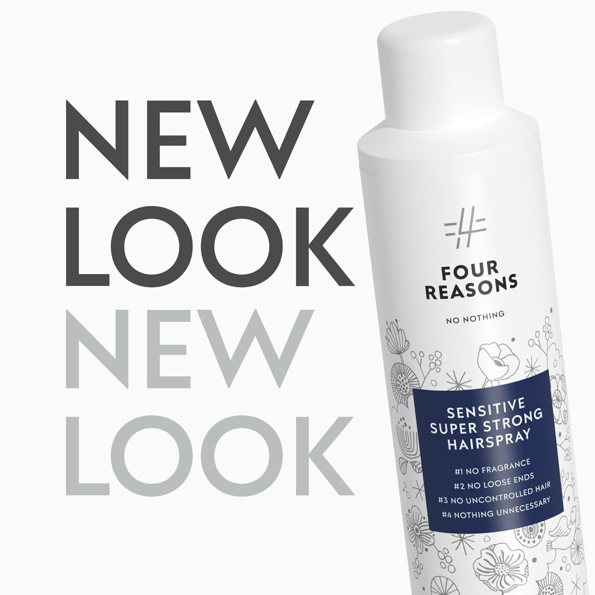 No Nothing Sensitive Extra Hold hairspray finished hairstyle portrait conveys lasting hold.