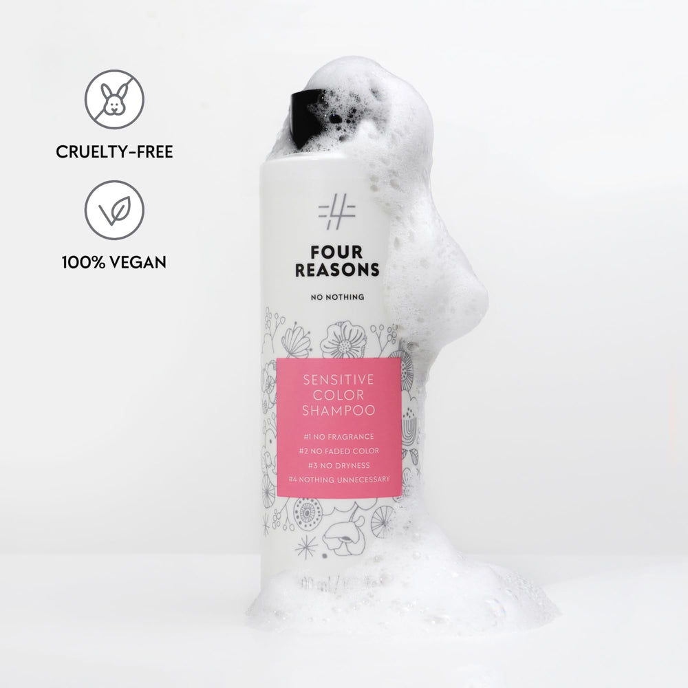 No nothing Sensitive Shampoo unscented formula ideal for sensitive skin and scalp.
