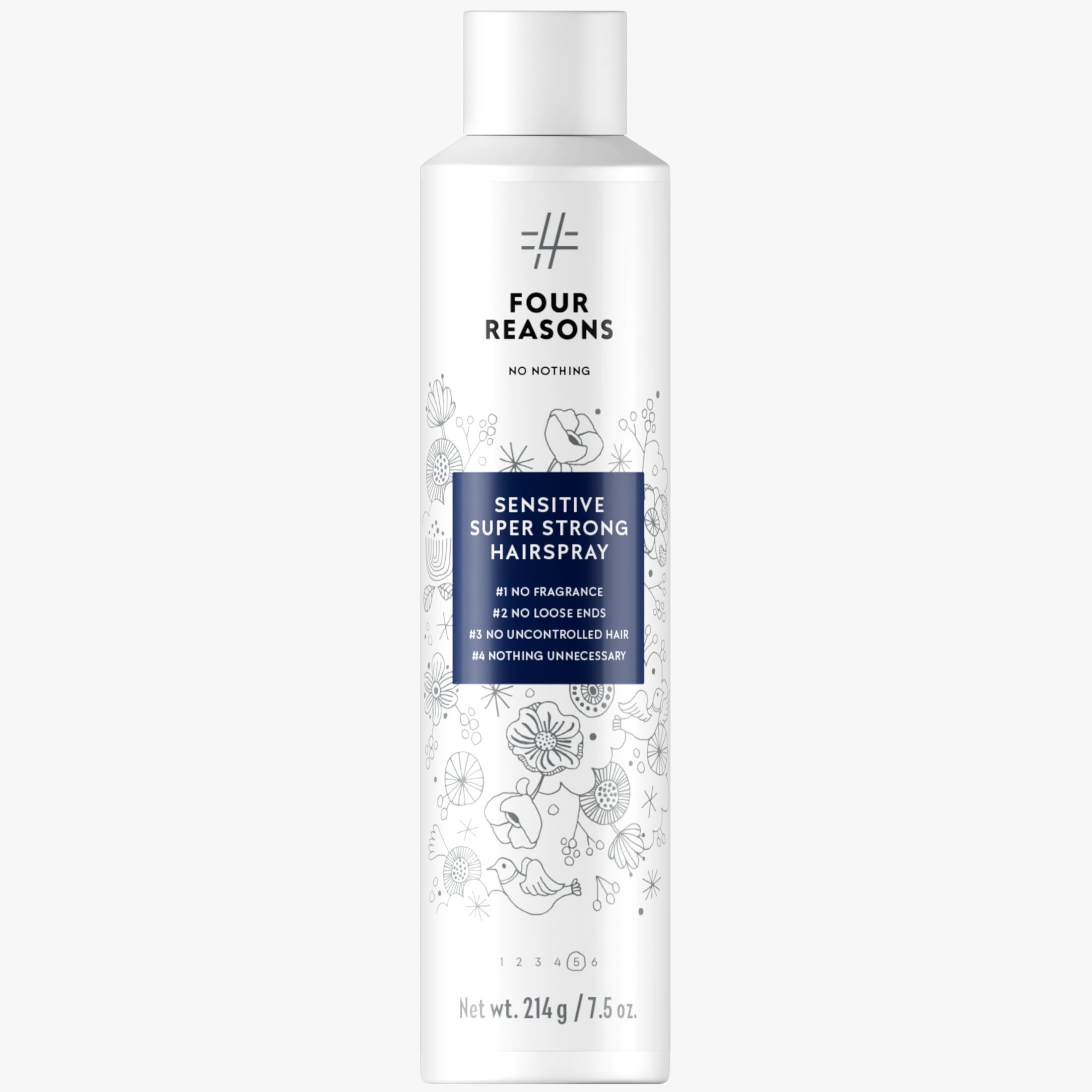 No Nothing Sensitive Unscented Hairspray bottle with new packaging for clean styling.