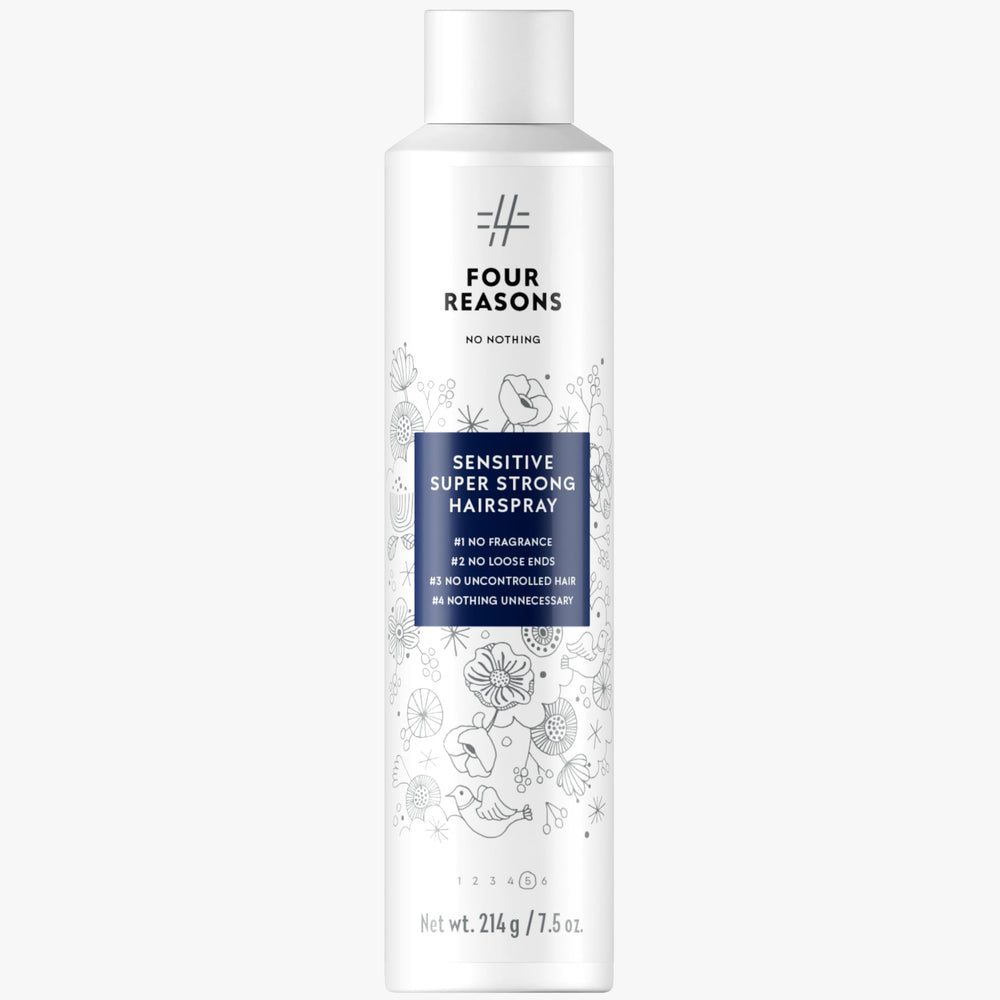 No Nothing Sensitive Unscented Hairspray bottle with new packaging for clean styling.