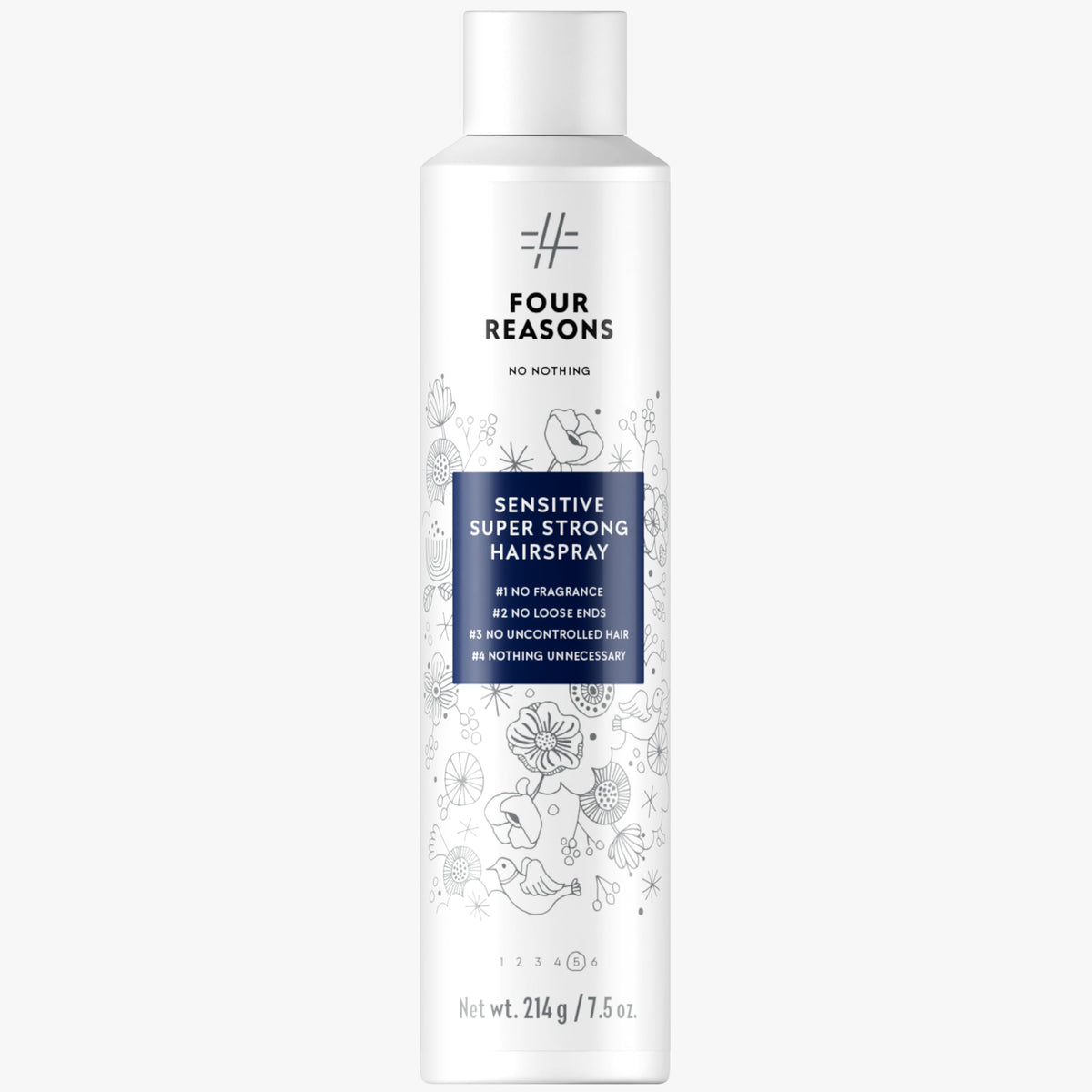 No Nothing Sensitive Unscented Hairspray bottle with new packaging for clean styling.