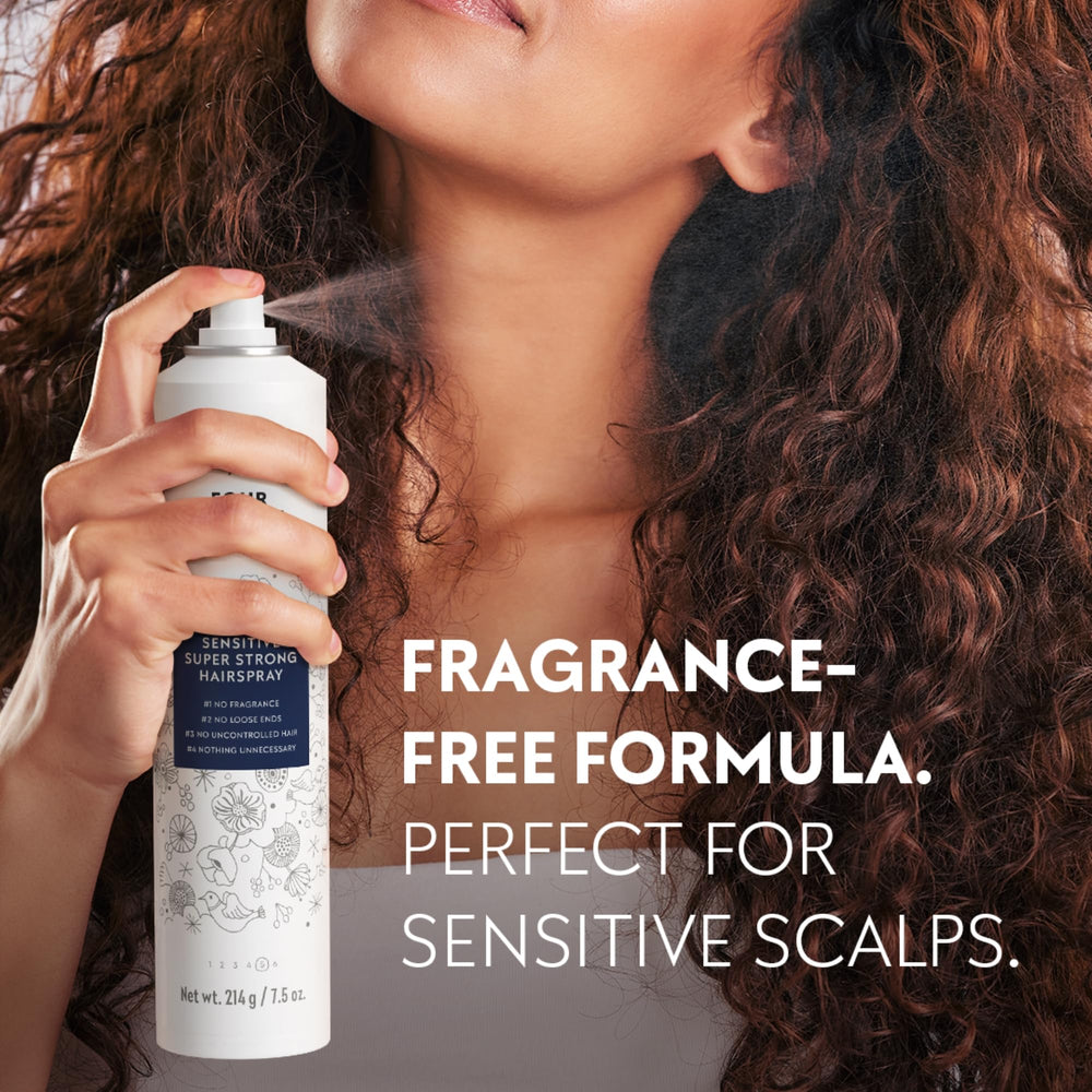 No Nothing Unscented Hairspray bottle applies even layers for lasting hold.