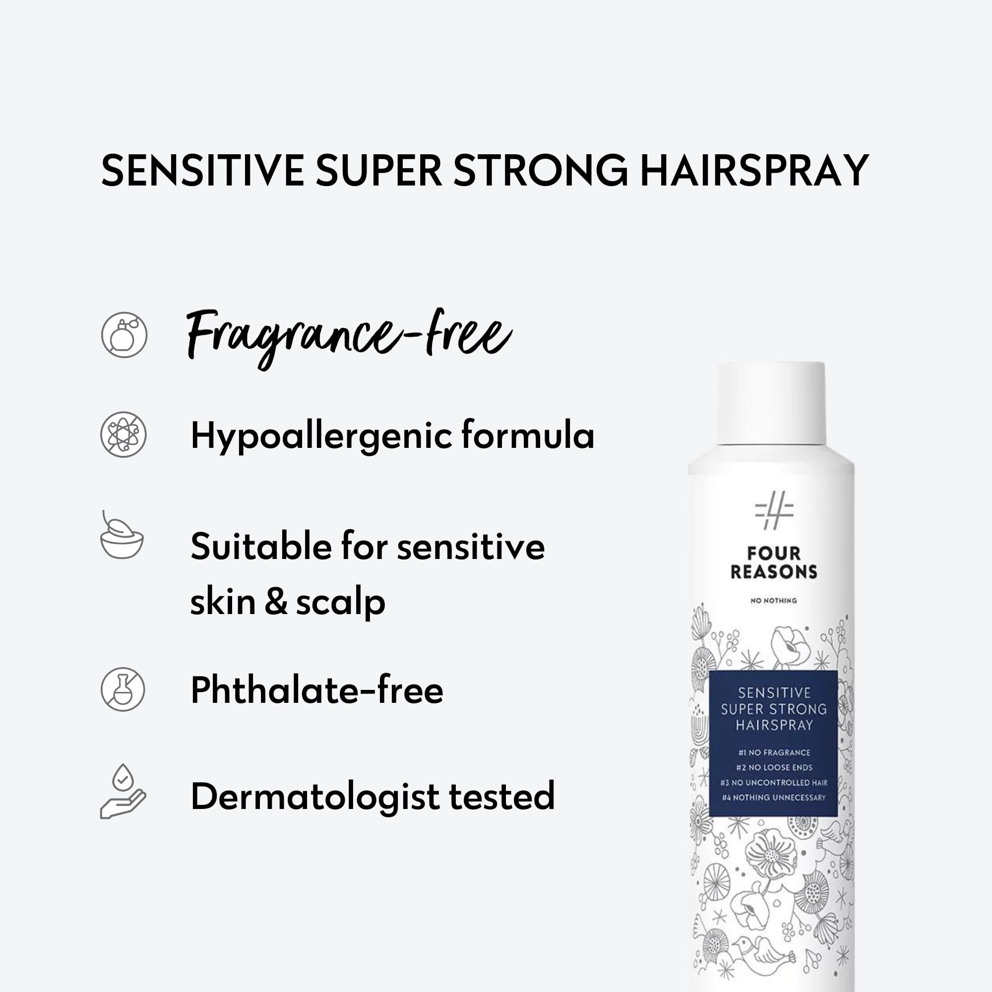 No Nothing fragrance-free label highlights fragrance-free formula for sensitive users.