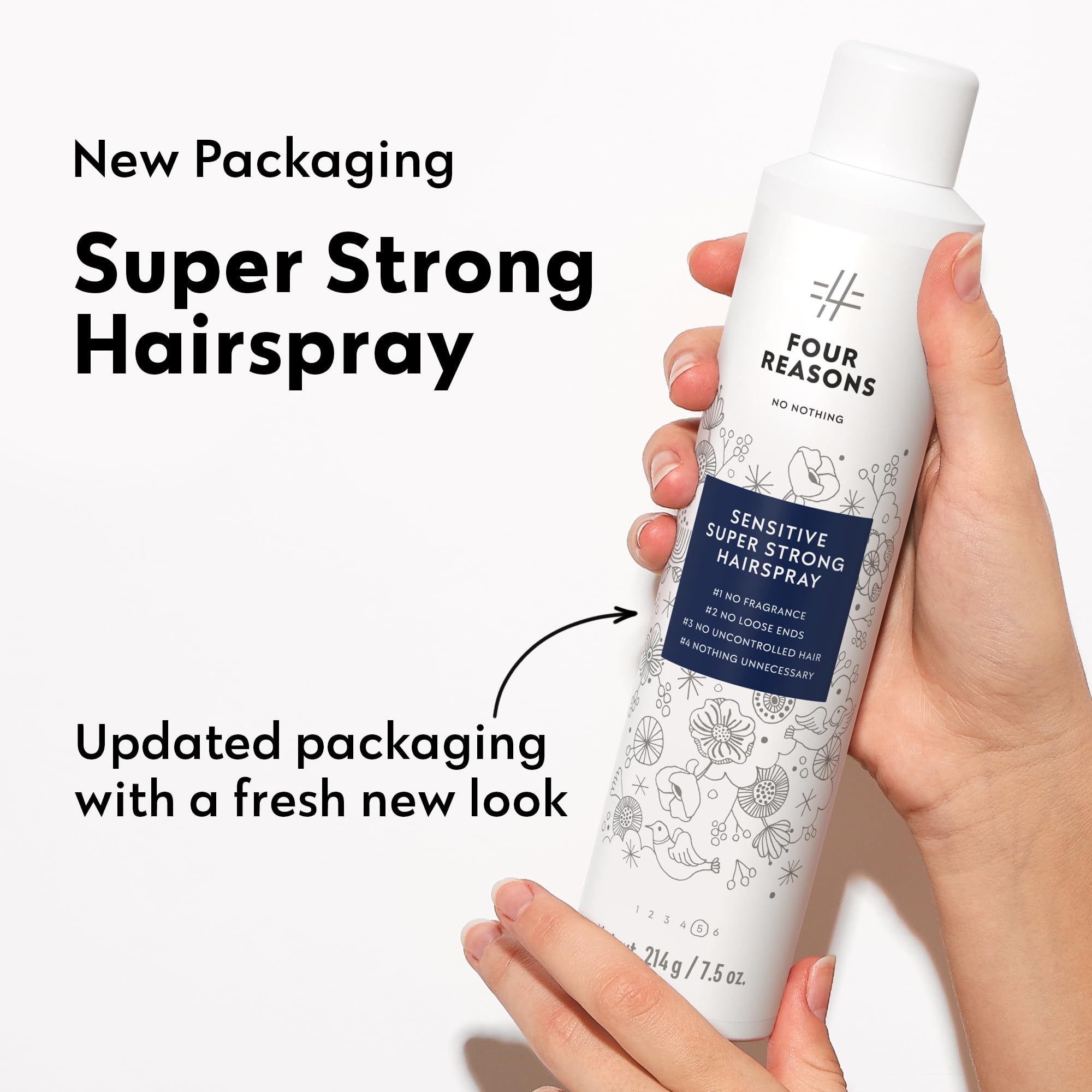 No Nothing hairspray pump-dispense enables precise, quick application.