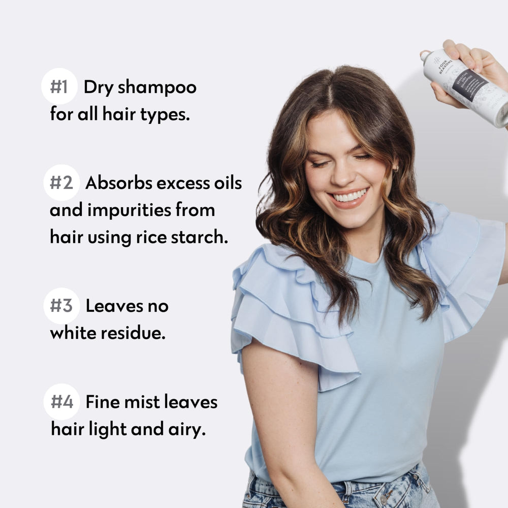 No Nothing application shot demonstrates oil absorption for instant root refresh.