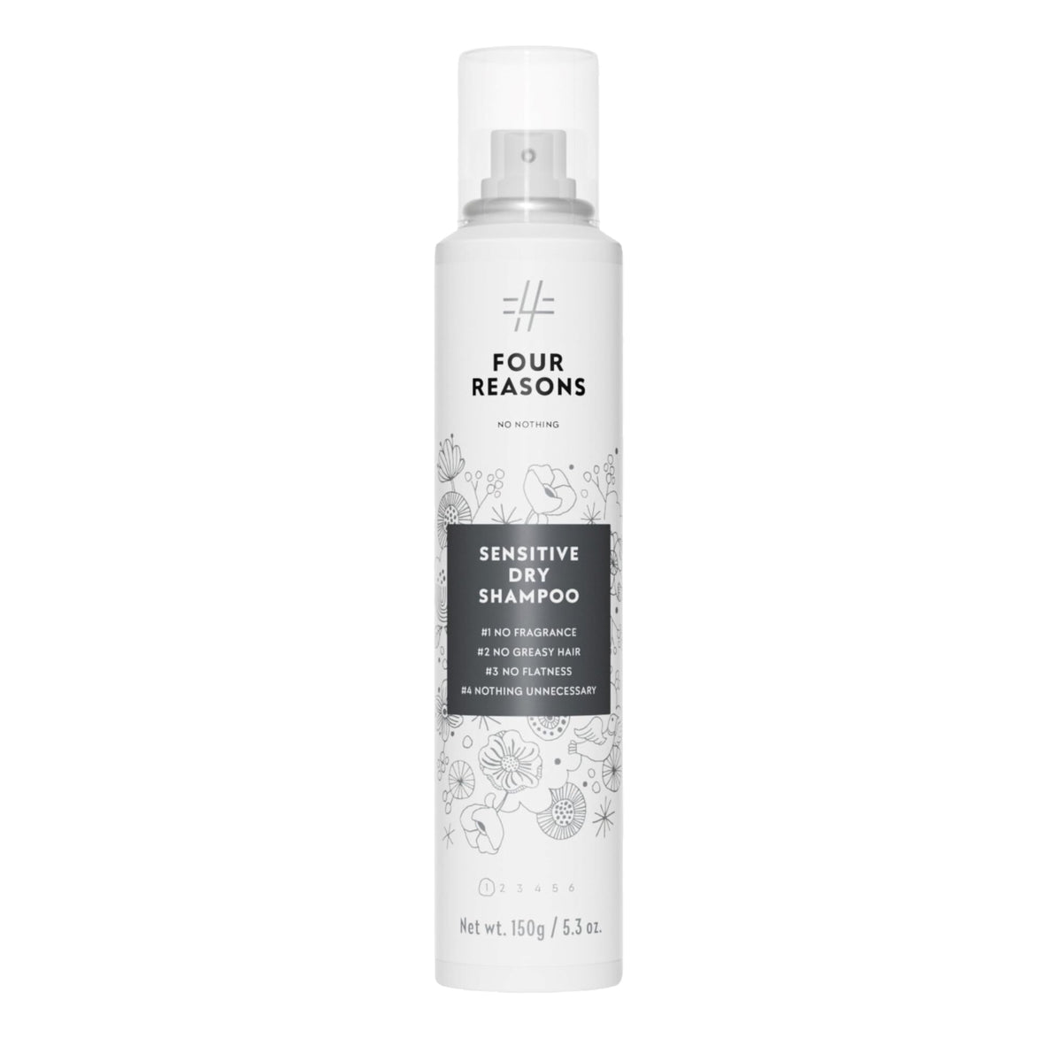 No Nothing Very Sensitive Dry Shampoo bottle ready for fragrance-free refresh on sensitive scalps.