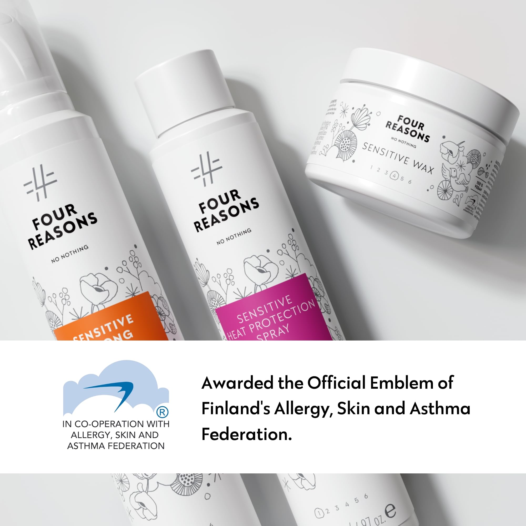 No nothing Very Sensitive Strong Hair Mousse foamy consistency ready for styling.