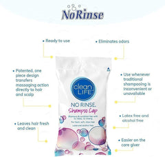 No-Rinse Cleanlife cap packaging ready-to-use for convenient care on the go