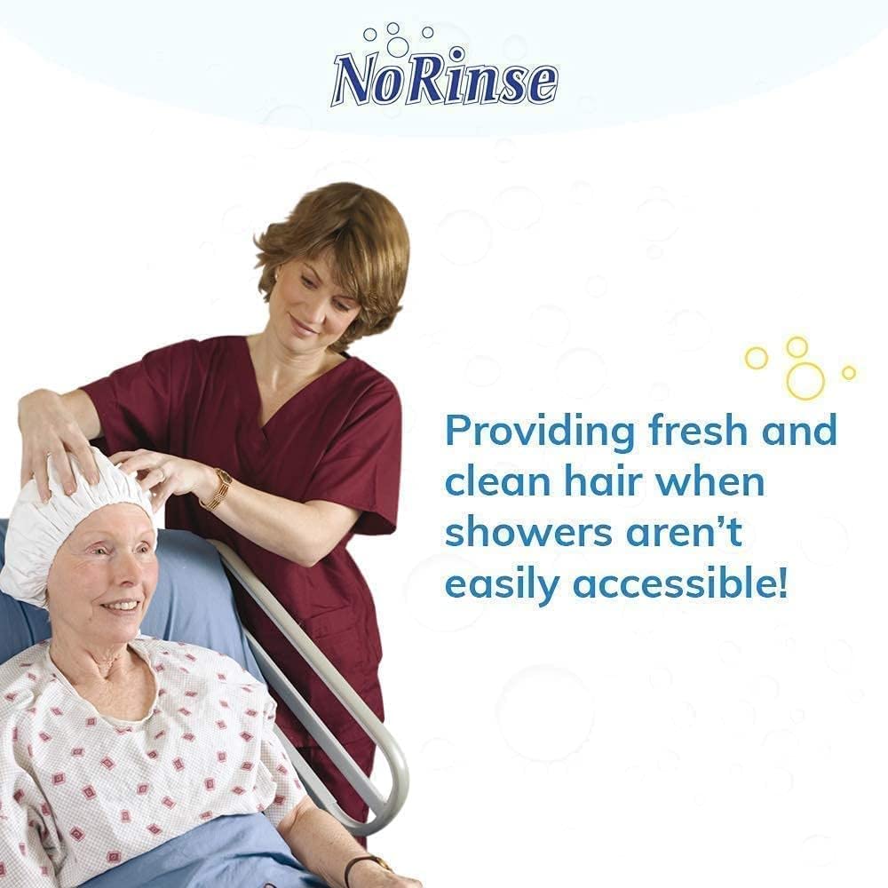 No-Rinse Cleanlife cap ideal for camping or hotels, enabling waterless cleansing
