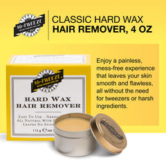 No-Tweeze hard wax melt action highlights quick, even melting for smooth prep