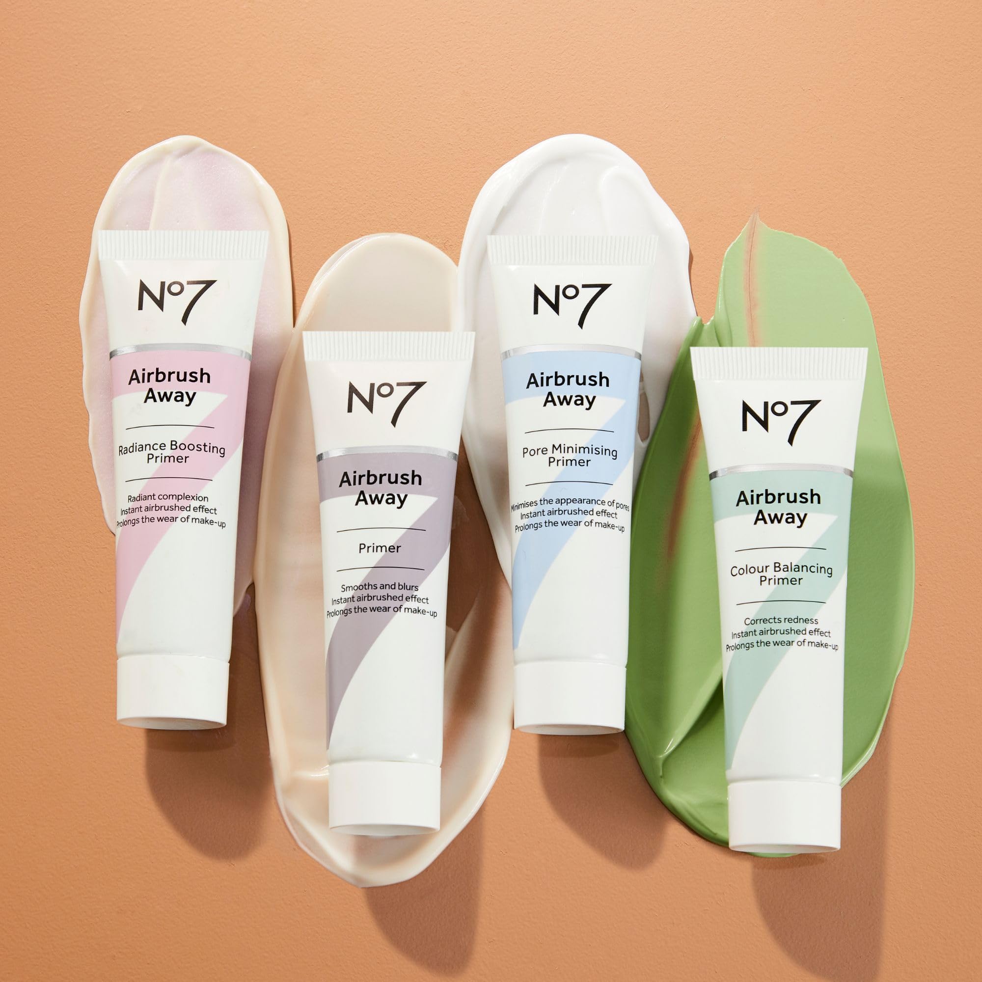 No7 Airbrush Away primer 111-volunteers test scene shows consumer-validated results.