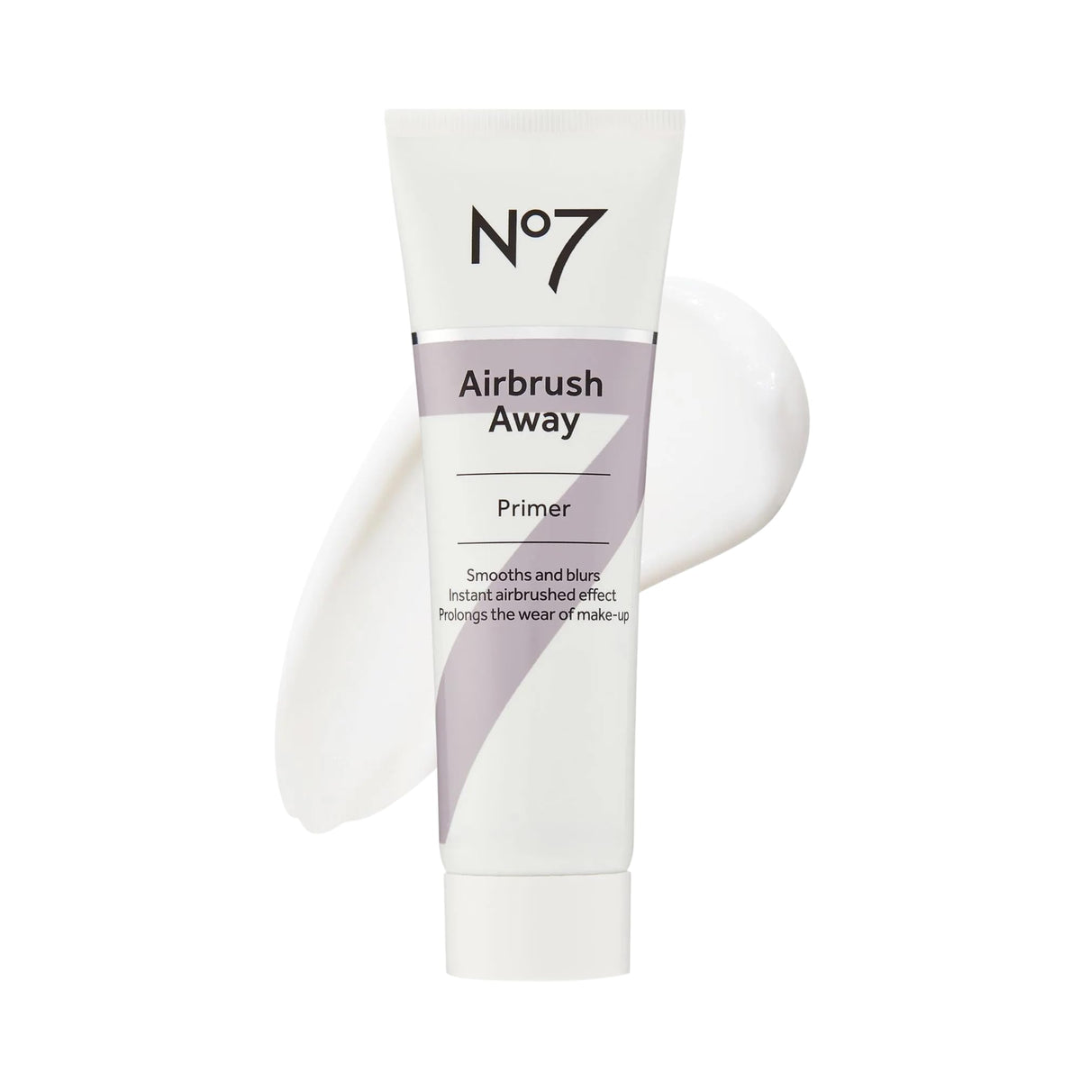 No7 Airbrush Away Primer bottle with pump for smooth makeup base