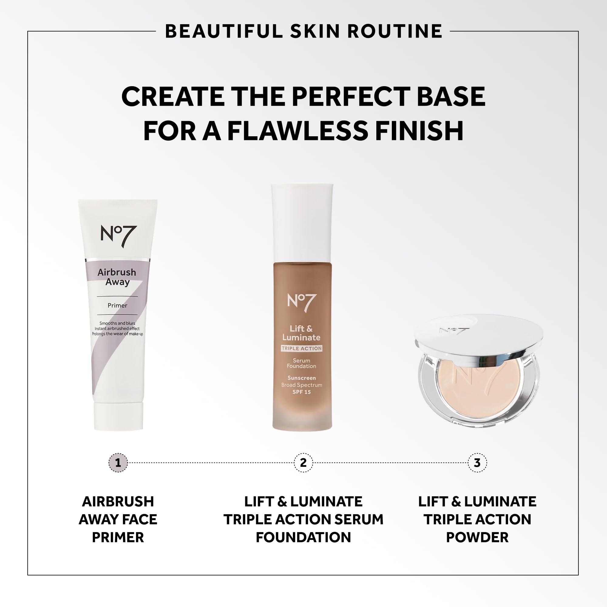 No7 Airbrush Away Primer packaging front highlighting hydrating base