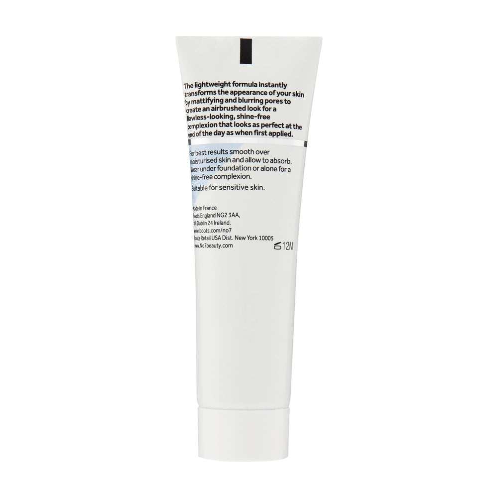 No7 Airbrush Away primer poreless-look closeup on skin for smoother complexion.