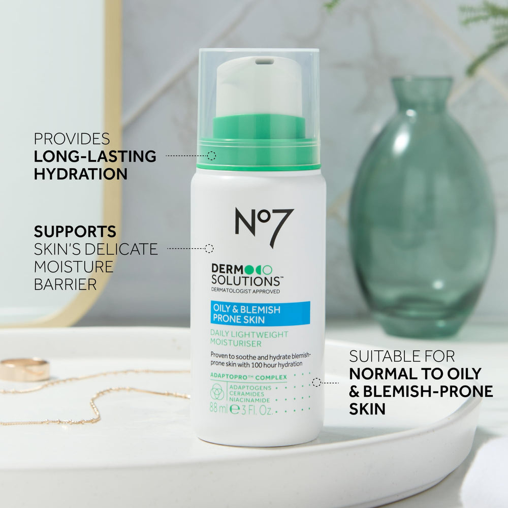 No7 Derm Solutions daily moisturizer jar close-up with ceramides and niacinamide emphasis