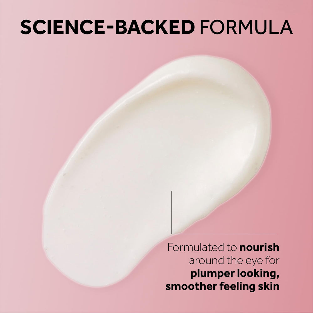 No7 Restore & Renew image shows brightening effect near the eyes.