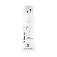 No7 Firming Booster Serum jar closeup for premium hydration and firmer-looking skin.