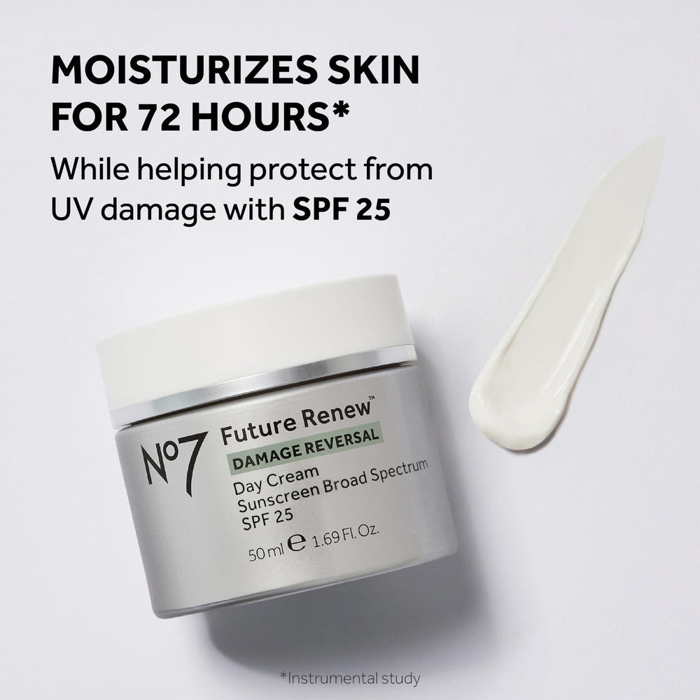 No7 Future Renew Night Cream tub emphasizes overnight hydration and texture evenness