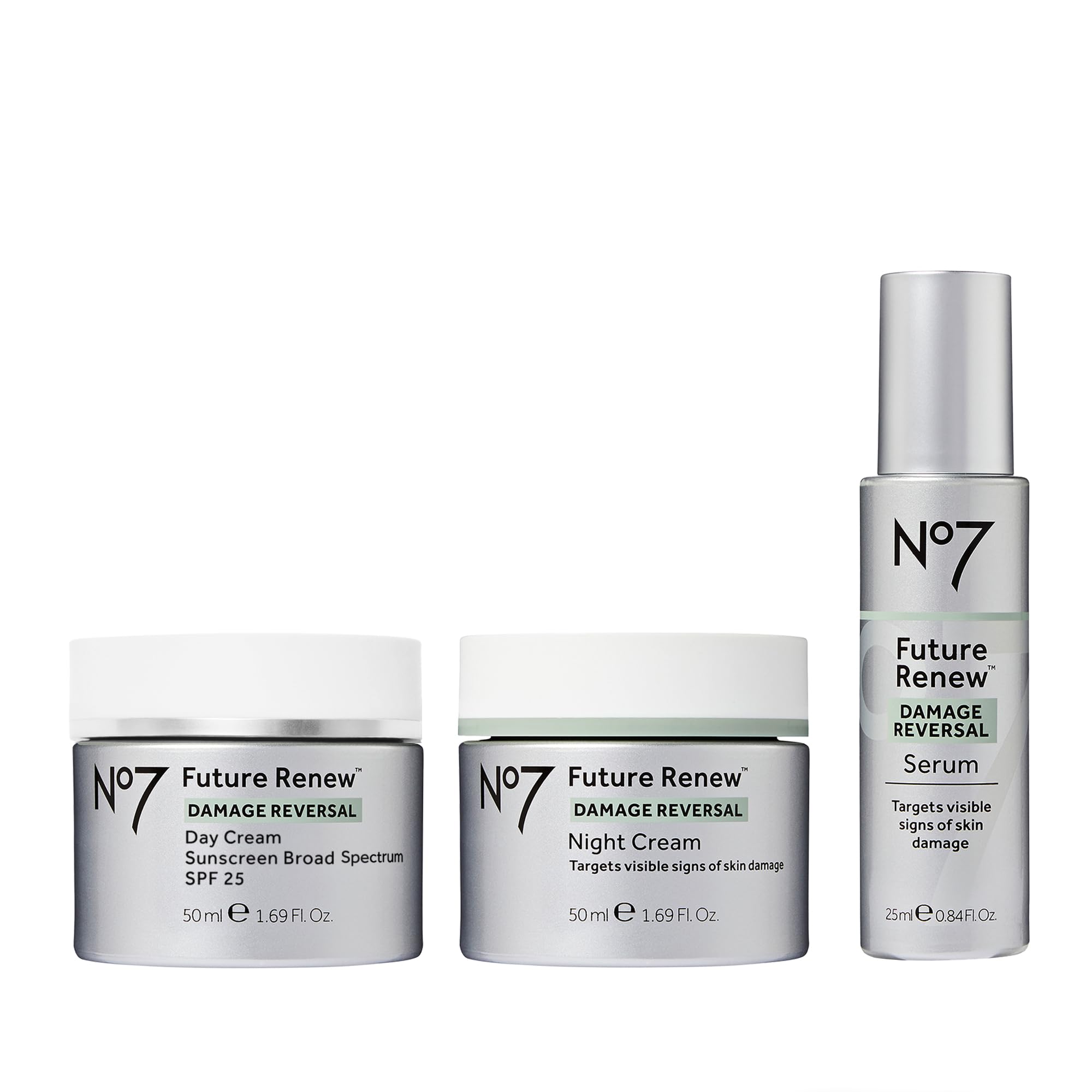 No7 Future Renew Serum bottle shown for fast absorbing hydration and breathable feel