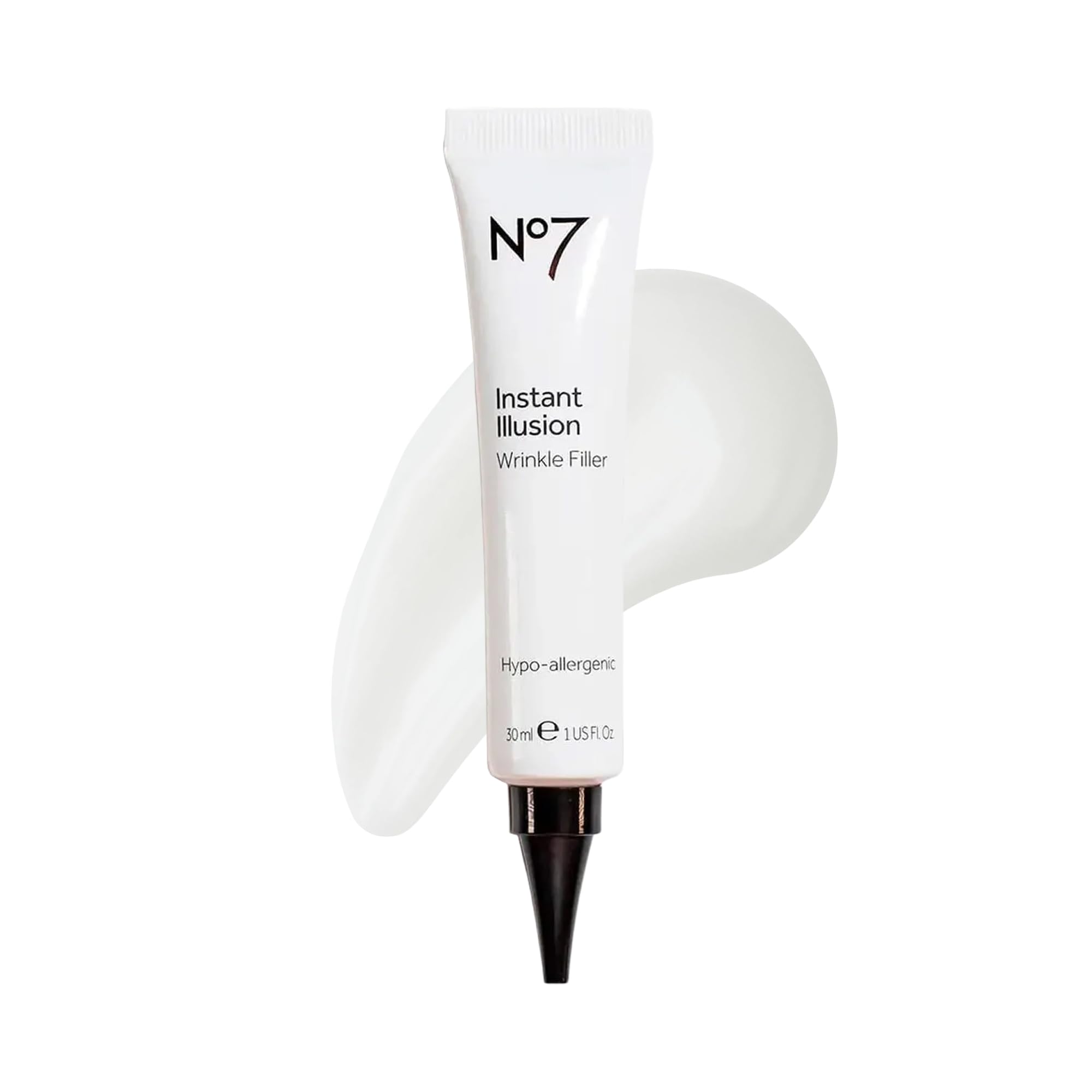 No7 Rellenador Instantáneo de Arrugas, bote para aplicar con precisión y suavizar líneas.