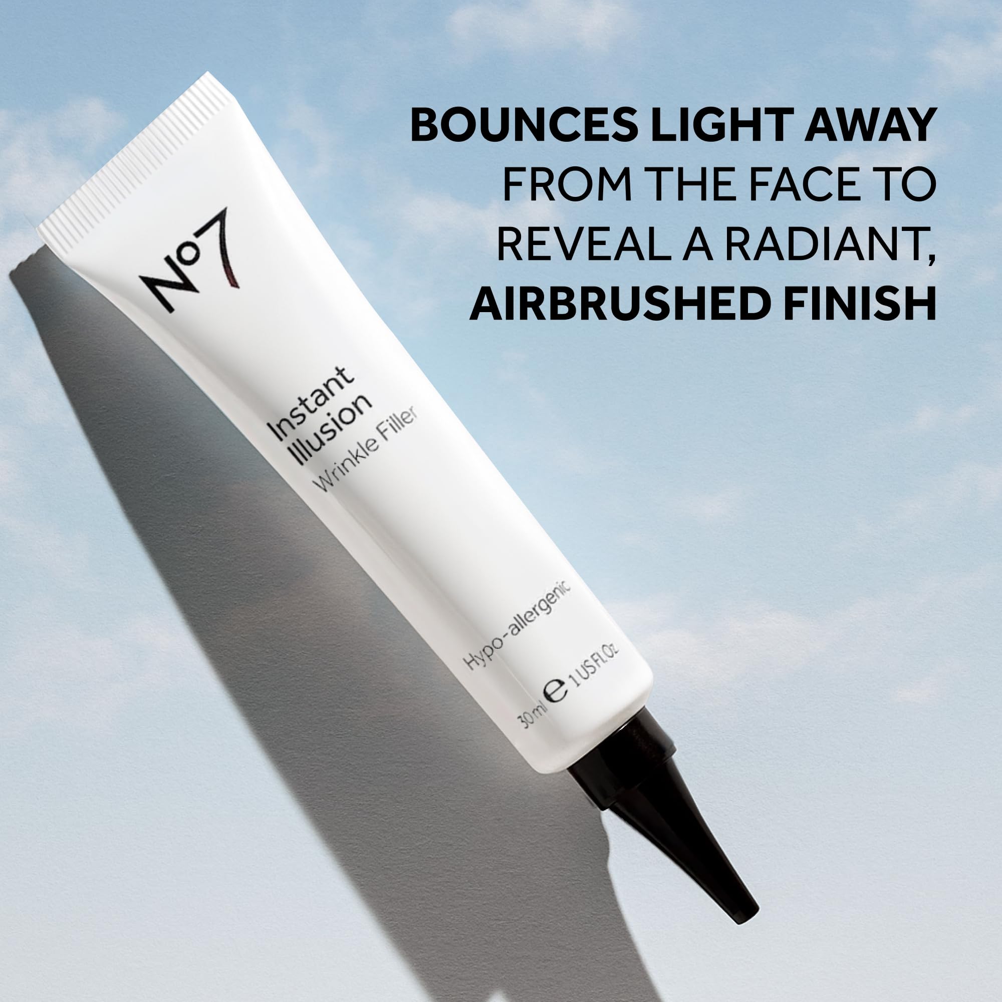 No7 Wrinkle Filler fragrance-free label signals clean formula.