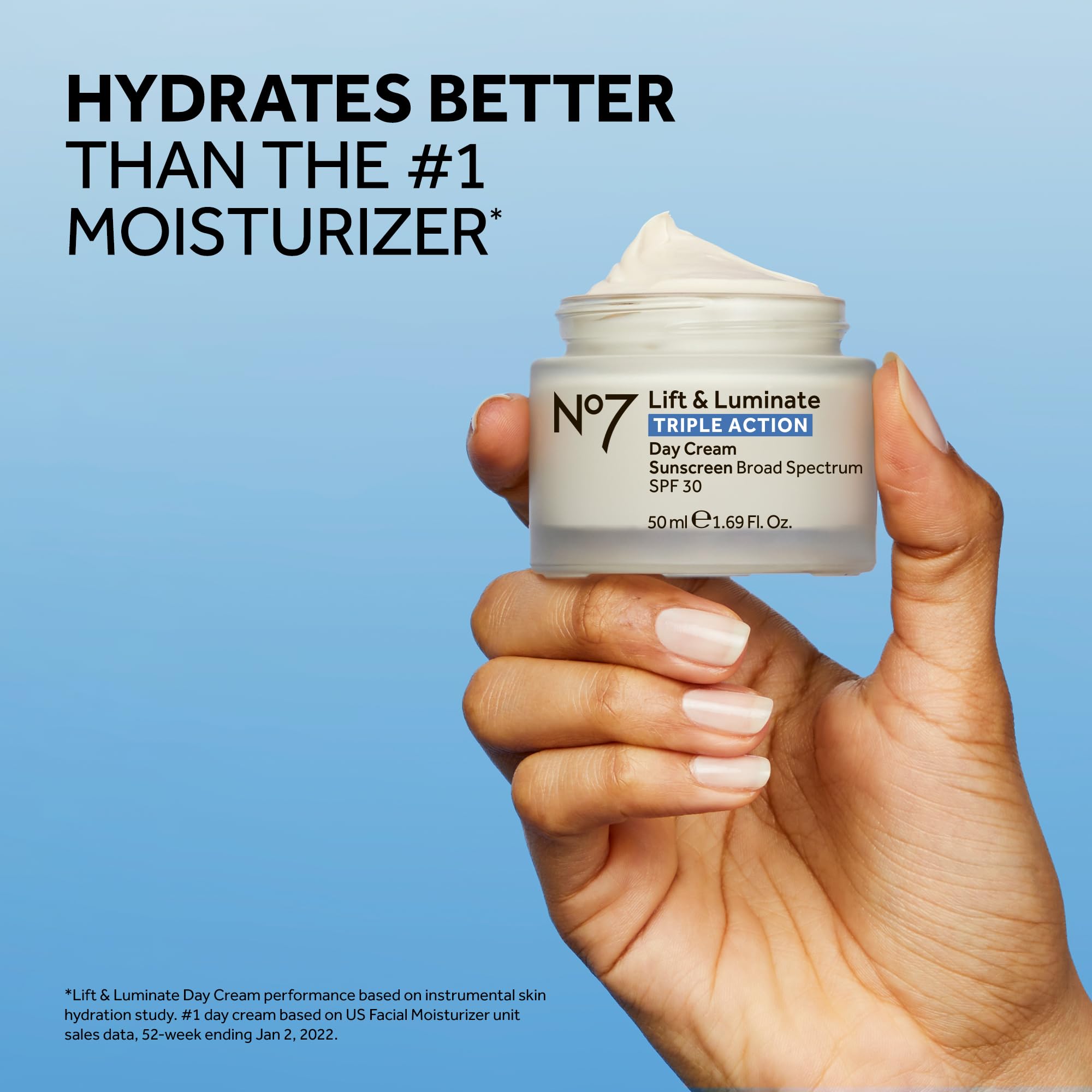 No7 Lift & Luminate ingredients highlight vitamin C for brightening potential.