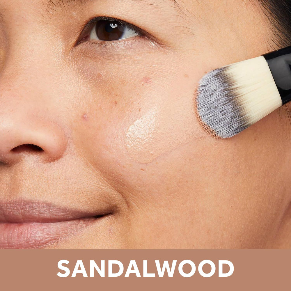 No7 Lift & Luminate dewy glow finish swatch showing radiant base.