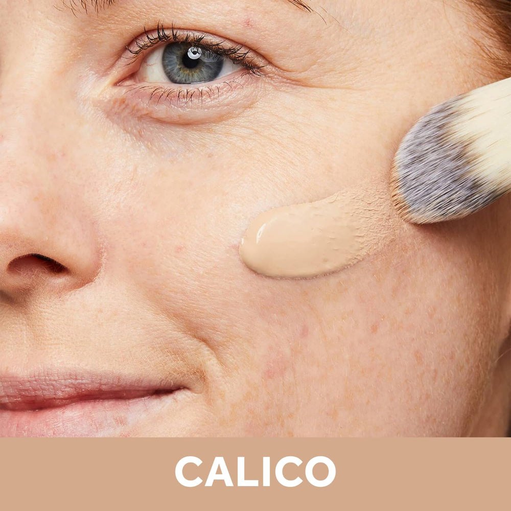No7 Lift & Luminate SPF15 swatch shows even coverage for mature skin.