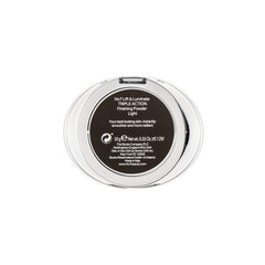 No7 Lift & Luminate powder application with a brush for smooth texture