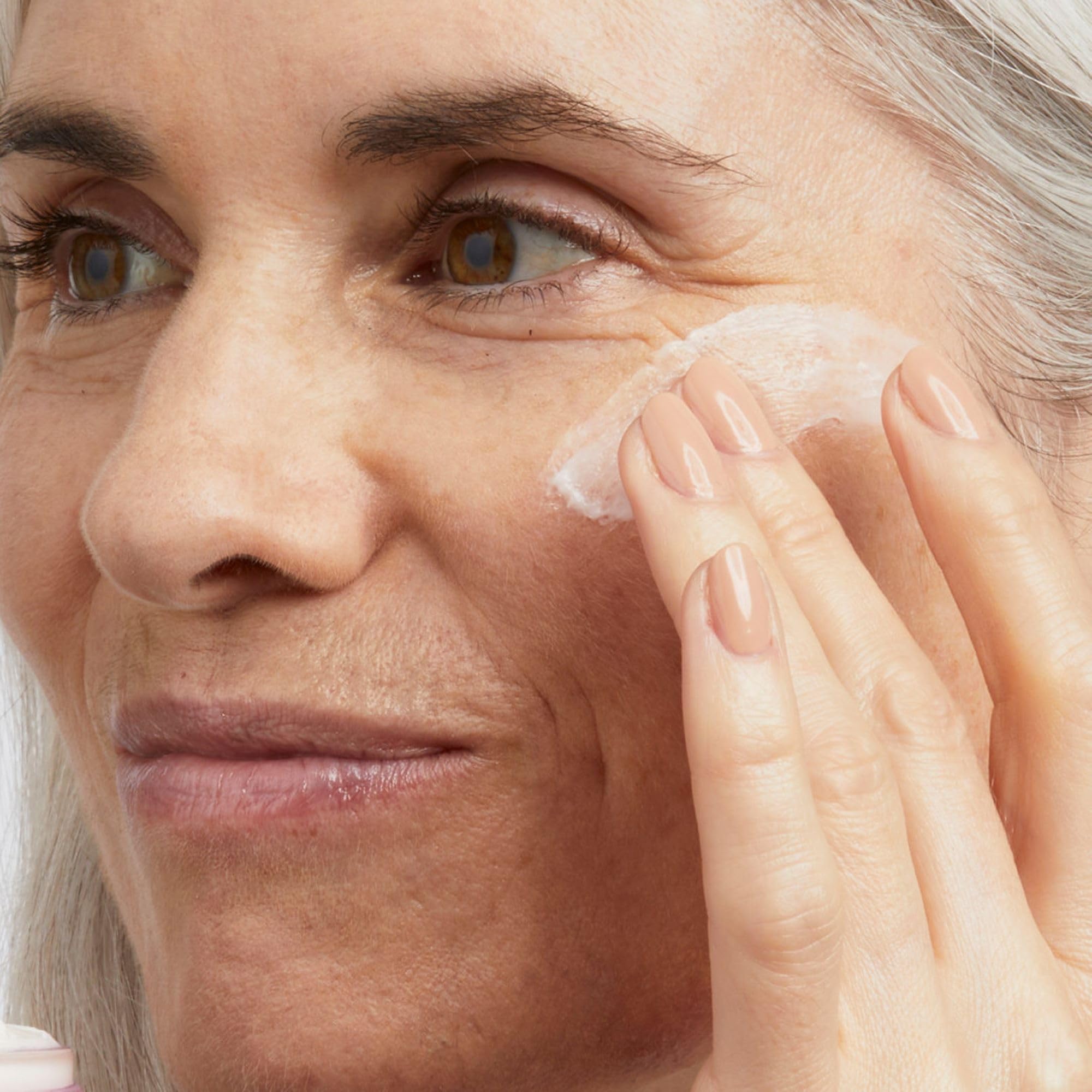 No7 menopause night-cream packaging on shelf signals premium hydrating care