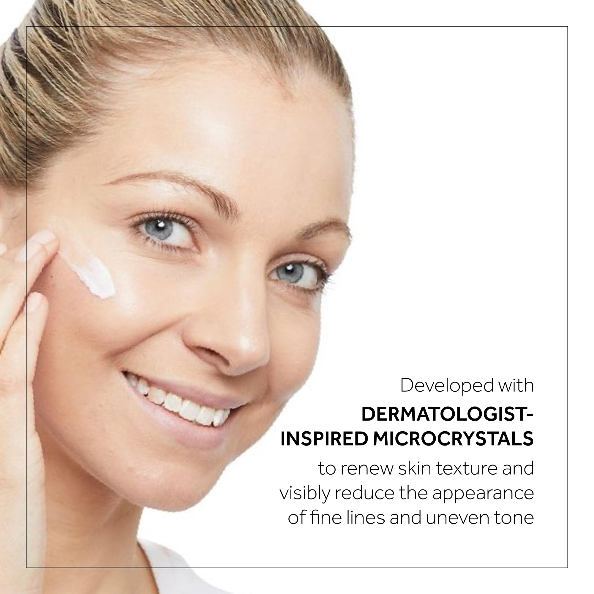 No7 microdermabrasion total renewal face scrub with SPF routine visuals suggest post-care for brighter skin.