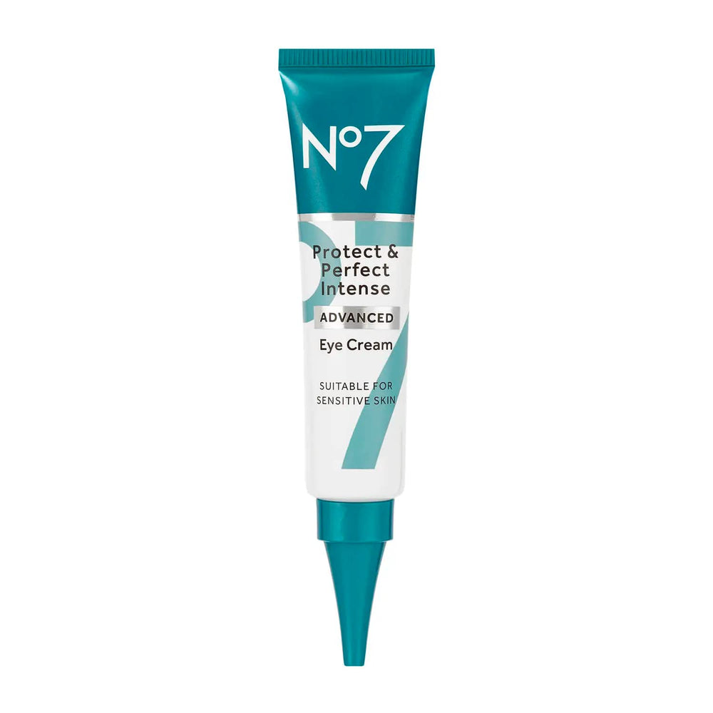 No7 Protect & Perfect Eye Cream tube closeup for rich under-eye hydration.