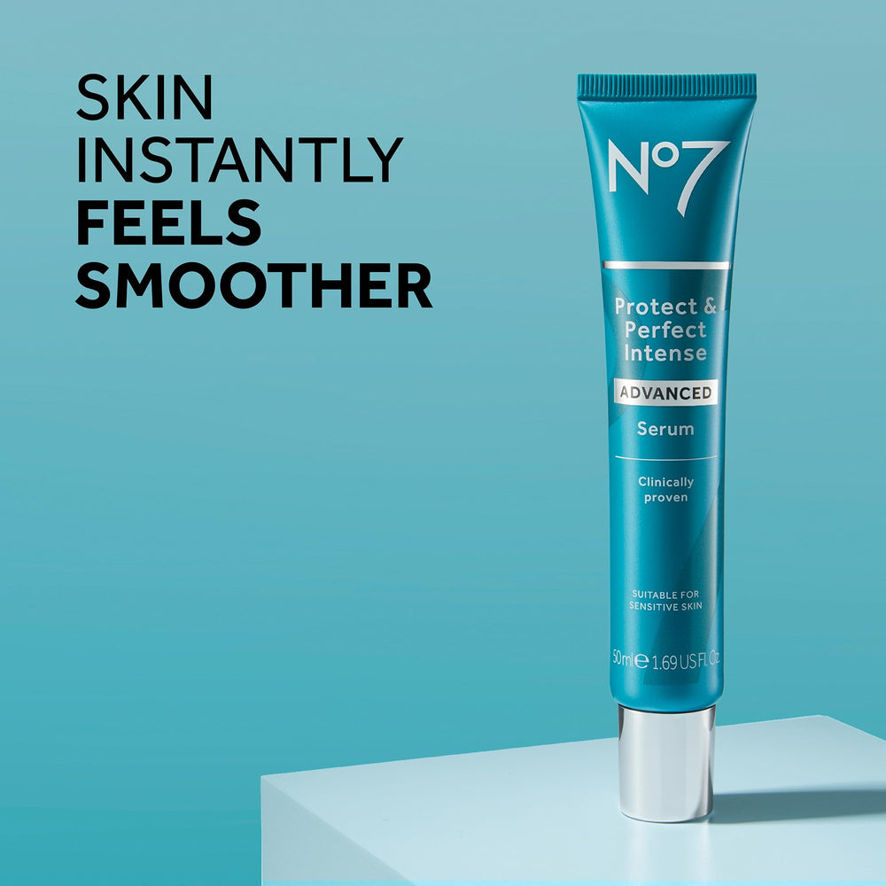 No7 Hyaluronic serum texture close-up shows hydrating consistency.