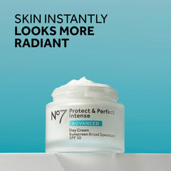 No7 Protect & Perfect night cream jar with shea butter for nourishing overnight moisture.