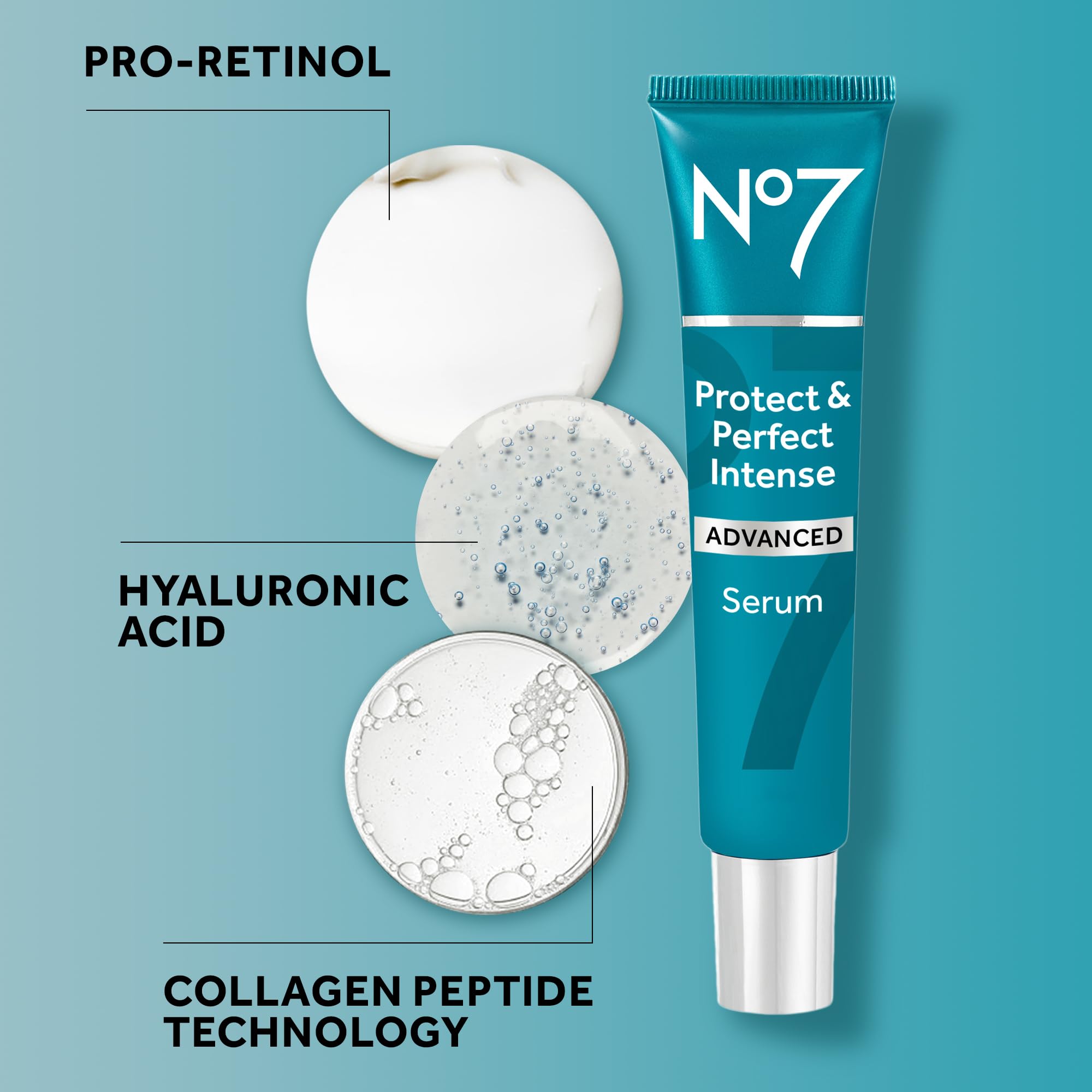 No7 Protect & Perfect antioxidant complex close-up signaling environmental protection.